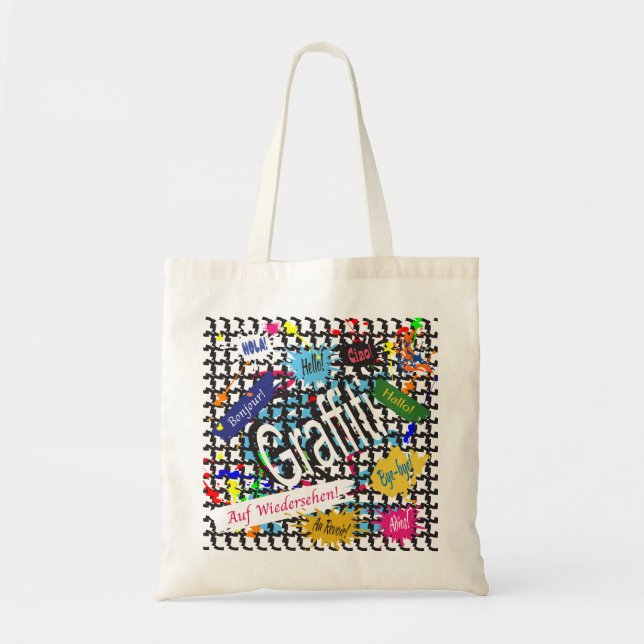 Tote Bag Graffiti de voeux (Devant)