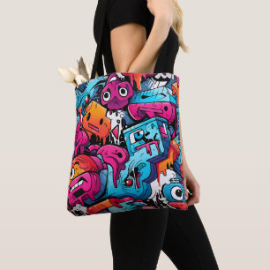 Tote Bag Graffiti Street Art Splash
