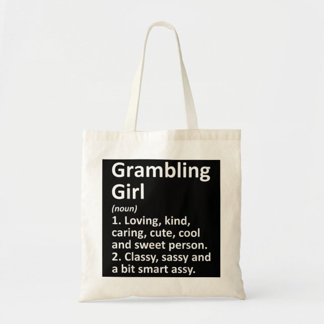 Tote Bag GRAMBLEMENT DE FILLE LA LOUISIANA Funny City Accue (Devant)