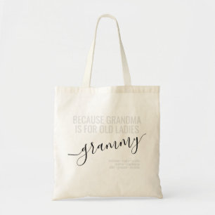 Tote Bag Grammy Grand-mère pour les petites filles âgées