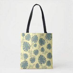Tote Bag grand feuille tropical