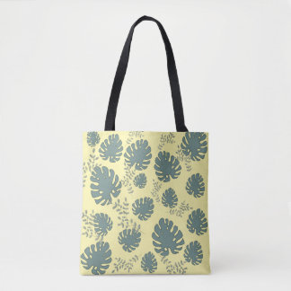 Tote Bag grand feuille tropical