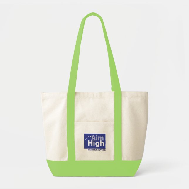 Tote Bag Grand Fourre-tout - vert (Devant)
