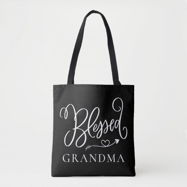 Tote Bag Grand-mère bienheureuse moderne (Devant)