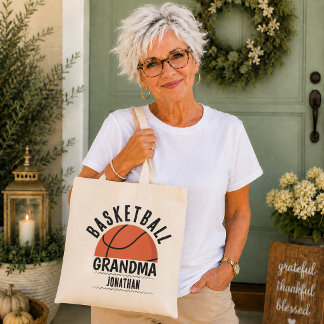 Tote Bag Grand-mère de basket-ball personnalisée