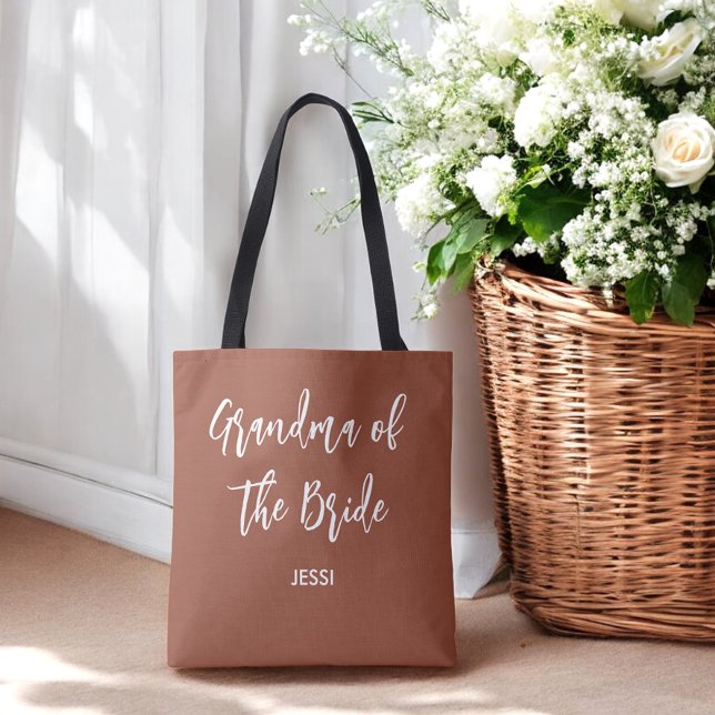 Tote Bag Grand-mère de la mariée Terre cuite de mariage  (Créateur téléchargé)
