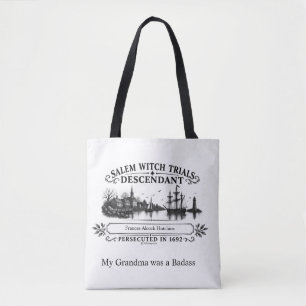 Tote Bag Grand-mère personnalisée était une sorcière de Sal