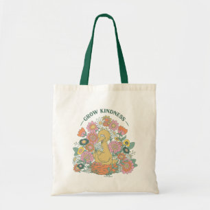 Tote Bag Grand Oiseau   Graphisme floral de gentillesse