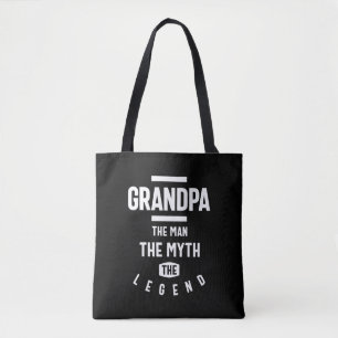 Tote Bag Grand-Père L'Homme Le Mythe La Légende