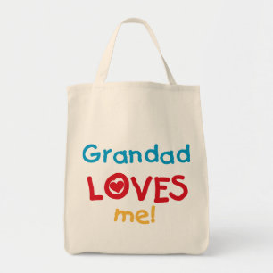 Tote Bag Grand-père m'aime T-shirts et cadeaux