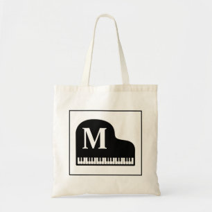 Tote Bag Grand Piano Monogram Pianiste Personnaliser
