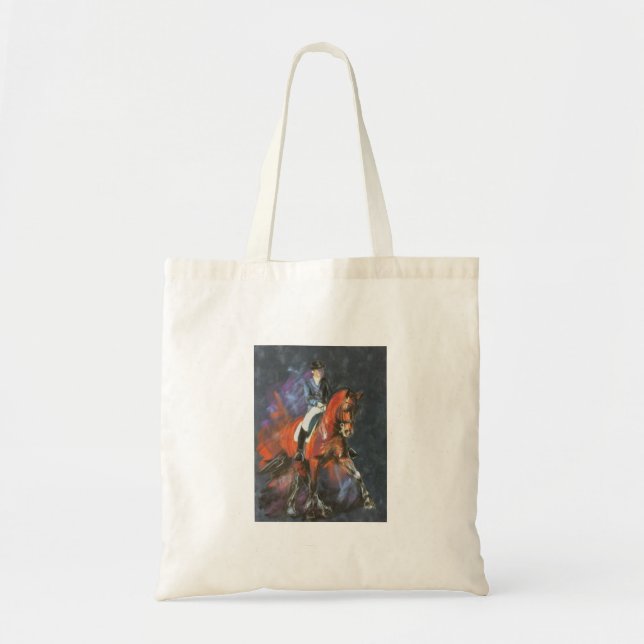 Tote Bag Grand Prix olympique dressage cheval étalon baie (Devant)