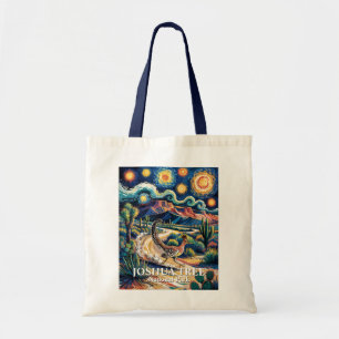 Tote Bag Grand Roadrunner de Joshua Tree Nuit Van Gogh sur