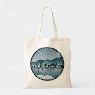 Tote Bag Grand Sacandaga Lake New York Réflexion