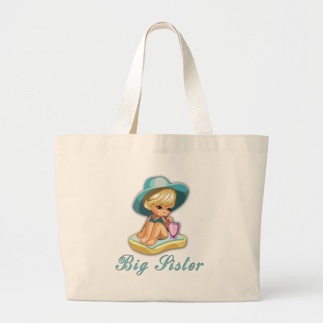 Tote Bag Grand Soeur de plage (Devant)