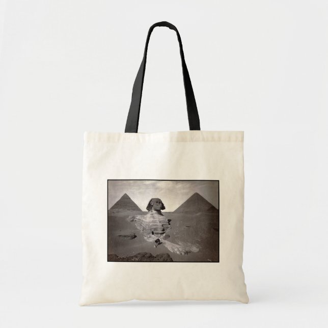 Tote Bag Grand sphinx de Gizeh Necropolis et Pyramides (Devant)