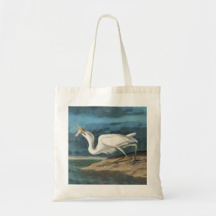 Tote Bag Grande Aigrette d'Audubon : Oiseau côtier vintage