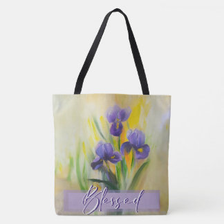 Tote Bag Grande Bienheureuse Iris fourre-tout