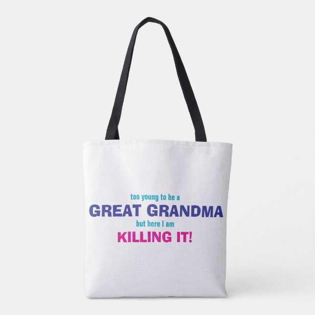 Tote Bag Grande conception de grand-mère (Dos)