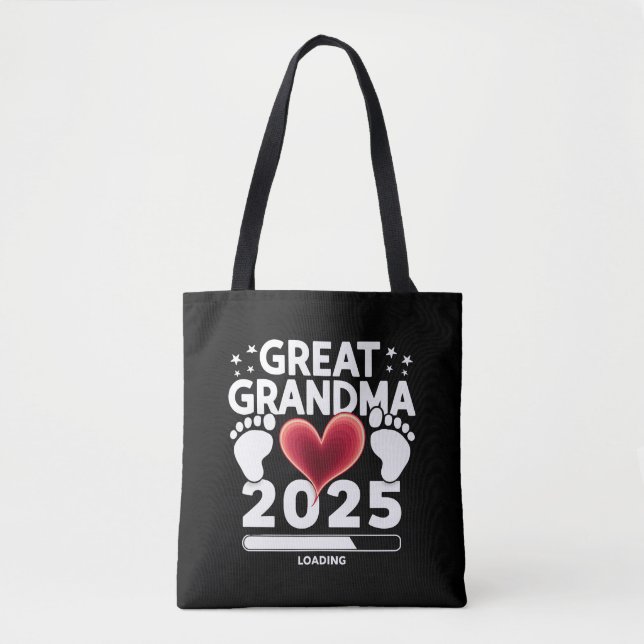 Tote Bag Grande grand-mère Chargement 2025 Faire-part de gr (Devant)