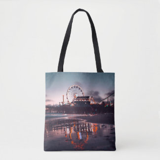 Tote Bag Grande roue pendant l'heure d'or