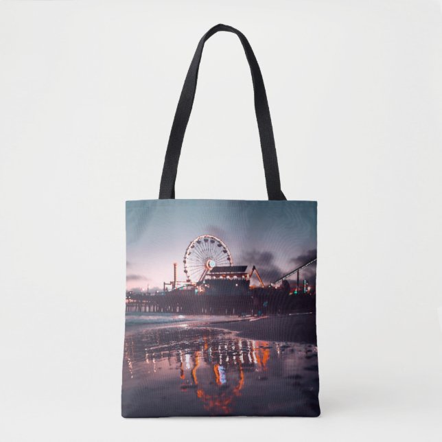 Tote Bag Grande roue pendant l'heure d'or (Devant)