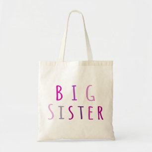 Tote Bag Grande soeur dans le rose