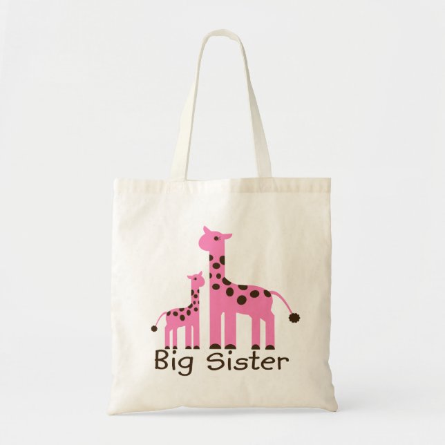 Tote Bag Grande soeur de girafe (Devant)