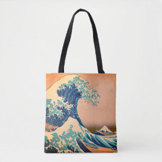 Tote Bag Grande vague au large de Kanagawa & Art japonais /
