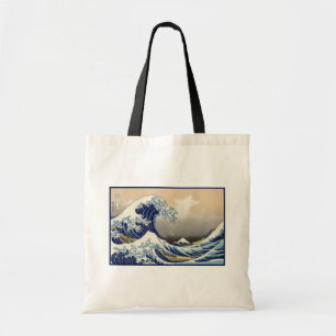 Tote Bag Grande vague au large de Kanagawa et Mont Fuji Mer