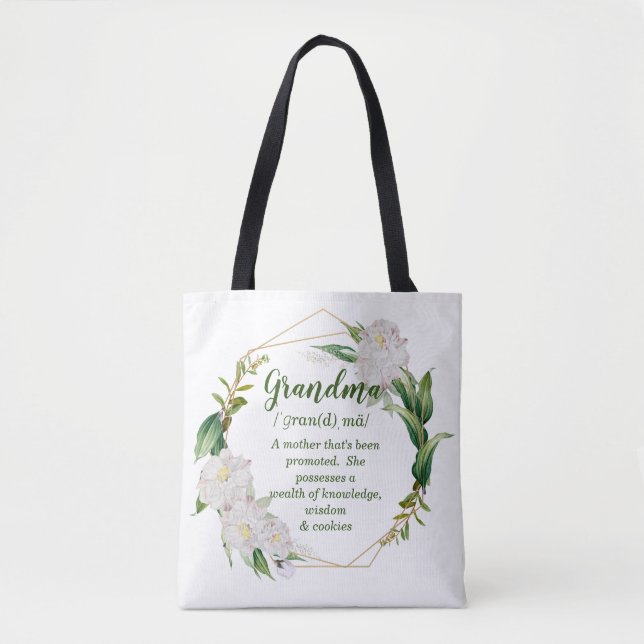 Tote Bag Grandma Grand-mère s'amuser (Devant)