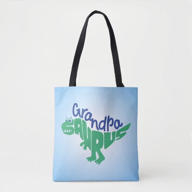 Tote Bag Grandpa Saurus Graphisme (Devant)