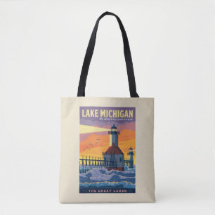 Tote Bag Grands Lacs Lac Michigan