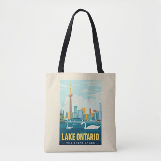 Tote Bag Grands Lacs | Lac Ontario (Devant)