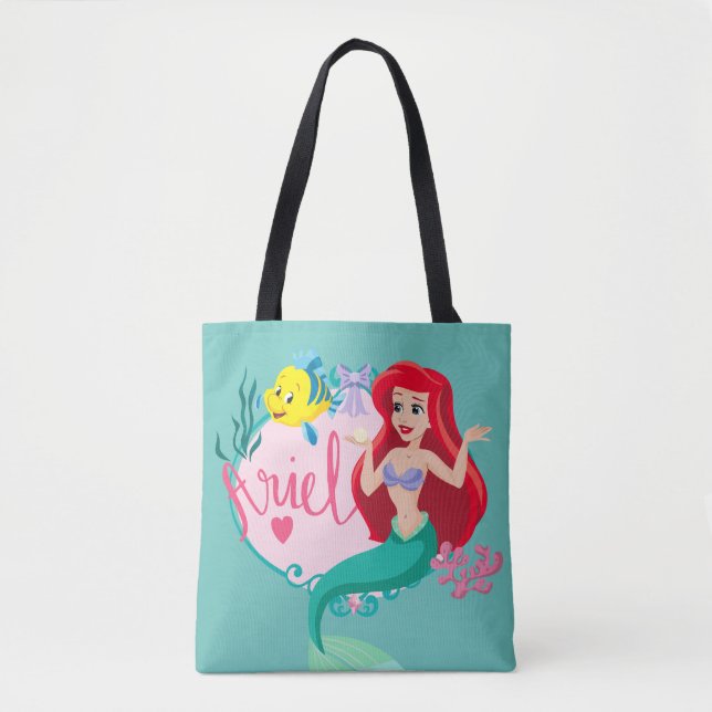 Tote Bag Graphique Ariel Avec Le Nom Du Fond (Devant)