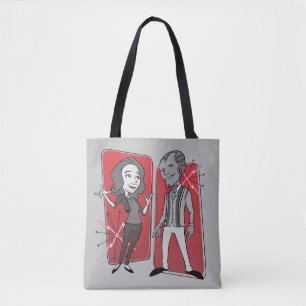 Tote Bag Graphique d'animation rétro WandaVision