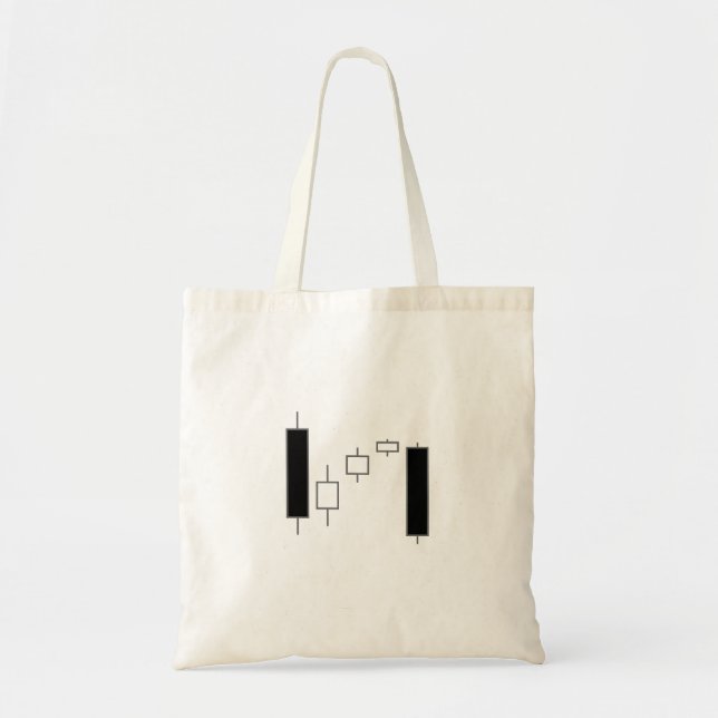 Tote Bag Graphique de chandeliers (Devant)