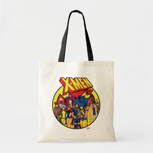 Tote Bag Graphique de groupe de caractères X-Men '97 (Devant)