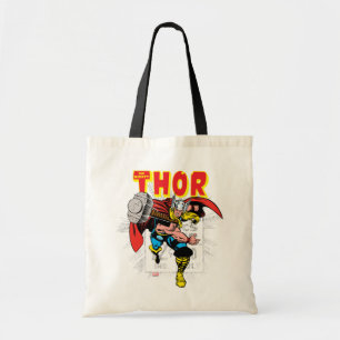 Tote Bag Graphique de prix de bande dessinée Thor Retro