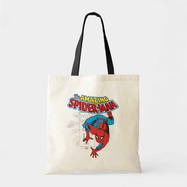 Tote Bag Graphique de prix rétro Spider-Man (Devant)