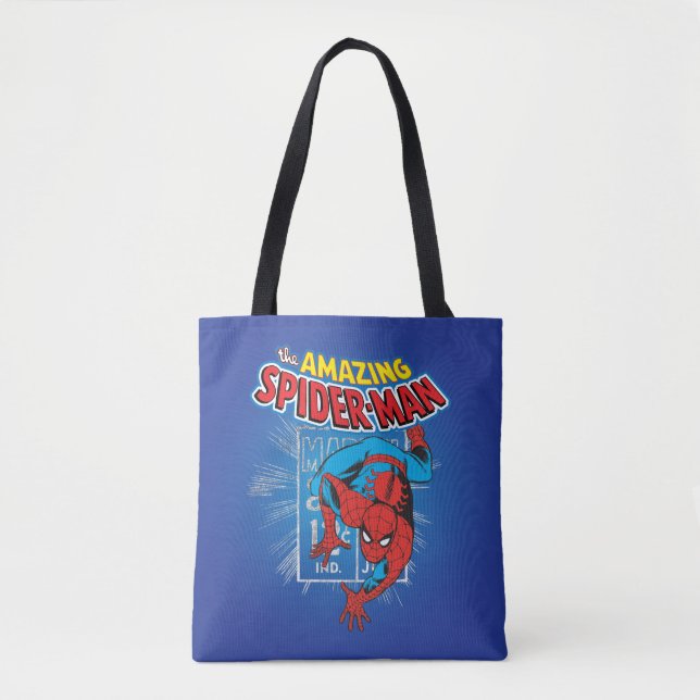 Tote Bag Graphique de prix rétro Spider-Man (Devant)