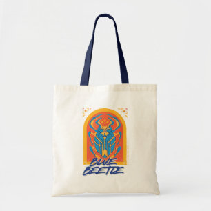 Tote Bag Graphique de Talavera de scarabée bleu