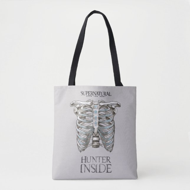 Tote Bag Graphique en cage à cage surnaturelle "Hunter Insi (Devant)
