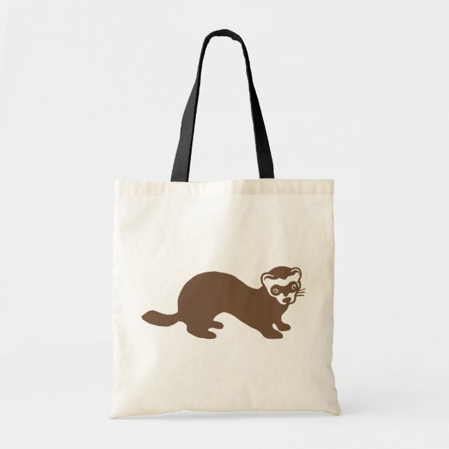 Tote Bag Graphique mignon de furet (Devant)