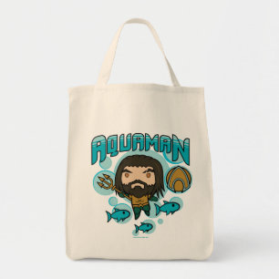 Tote Bag Graphique sous-marin d'Aquaman   Chibi Aquaman