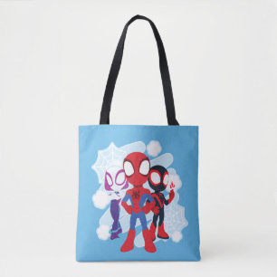 Tote Bag Graphique Web de l'équipe Spidey
