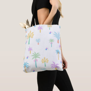 Tote Bag Graphiques Rétro Palmiers