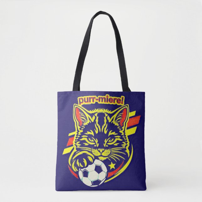 Tote Bag Graphisme Chat de Foot (Devant)