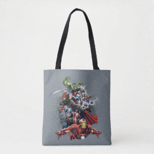 Tote Bag Graphisme d'attaque des Avengers
