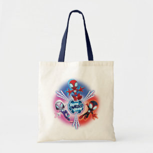 Tote Bag Graphisme de l'équipe Spidey Glow Webs Glow